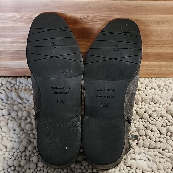 AQUATALIA STYLE CARMIE GREY ZIPPER CLOSURE HEEL BOOTIES WOMAN'S SIZE 9.5 NWOB - Picture 13 of 15